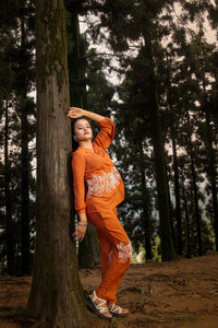 Rust Linen Cording Co-ord Set